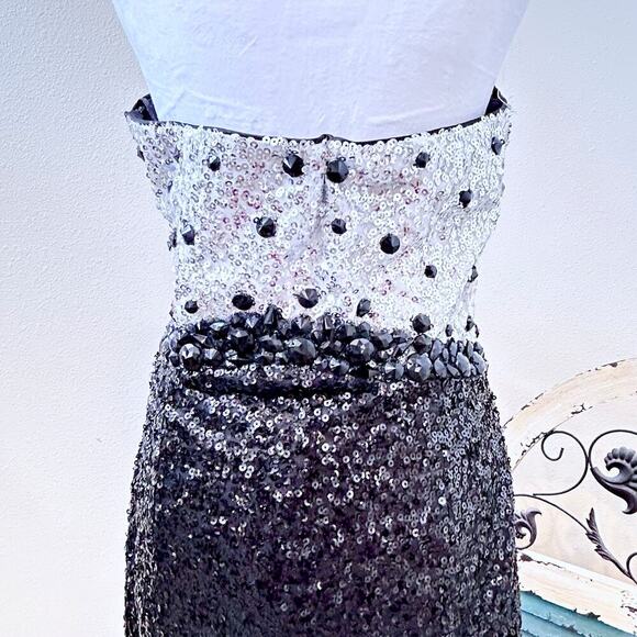 Sexy BLING Sweetheart Sleeveless Evening Cocktail Sequin Sleeveless Glamorous - Picture 8 of 13